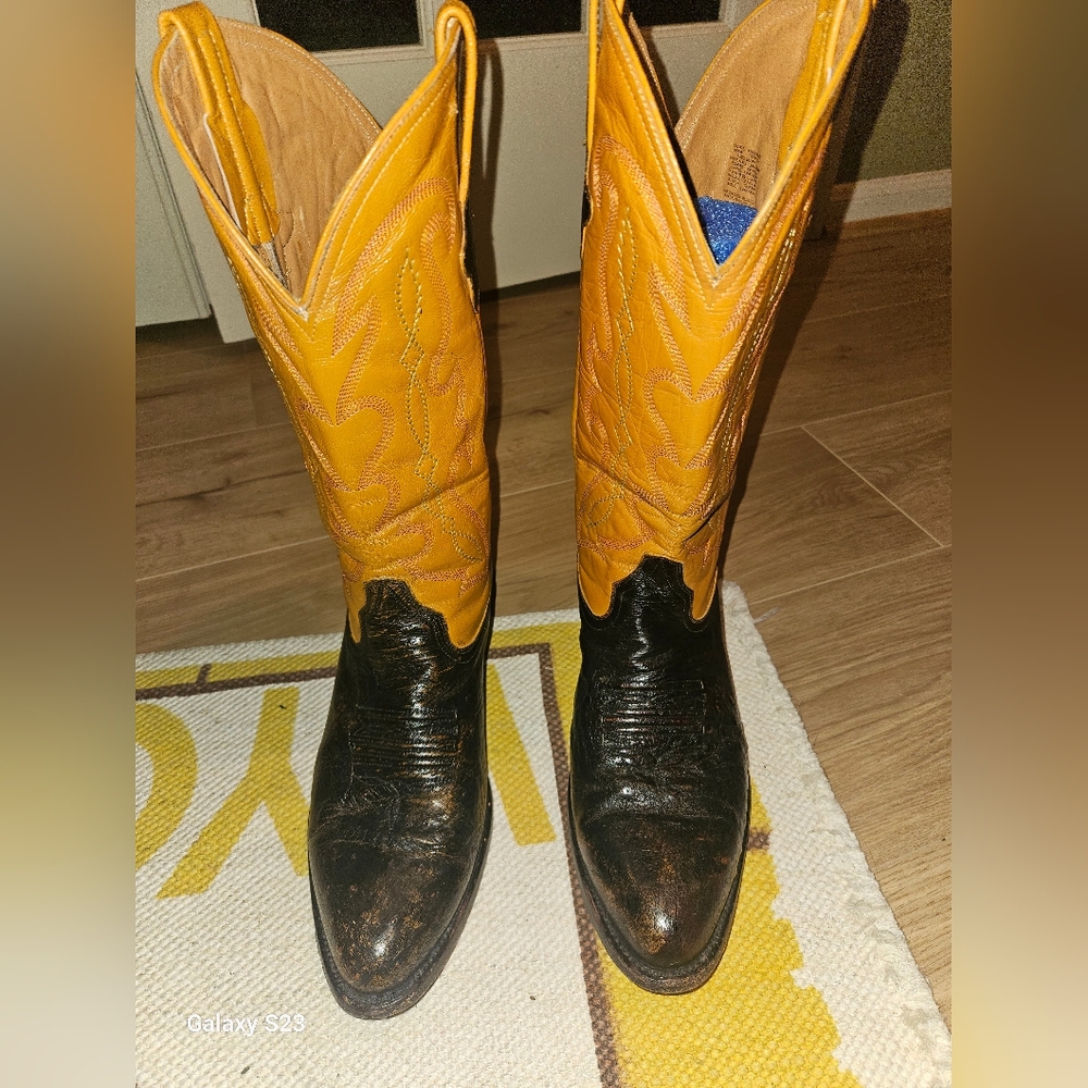 Men's Ferrini Boots Size 9.5ee ostrich